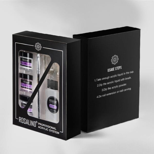 Acrylic Nail Kit: Powder, Liquid, Tools, Extensions & Carving. - Image 4