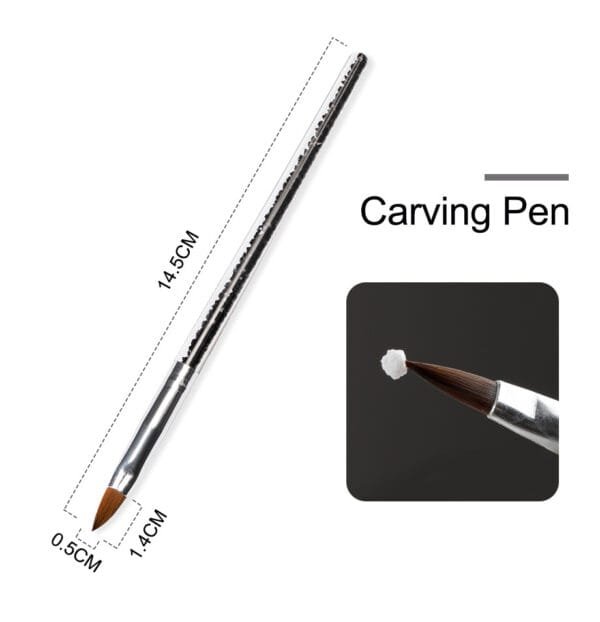 Acrylic Nail Kit: Powder, Liquid, Tools, Extensions & Carving. - Image 6