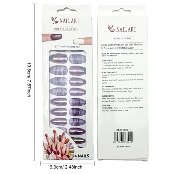 L-1 Plating Printing Nail 24 Pieces - Image 2