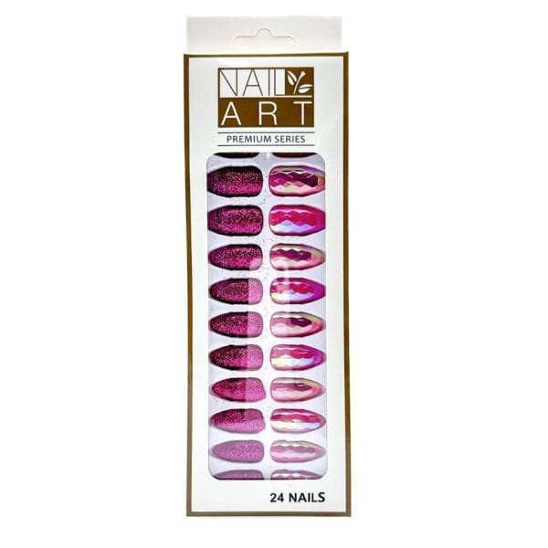 L-3 Sequins Gold Powder Nail 24 Pieces - Image 7