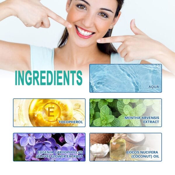 Coconut Oil Mouthwash,Eliminates odor, stains, and freshens breath for effective oral care. - Image 4