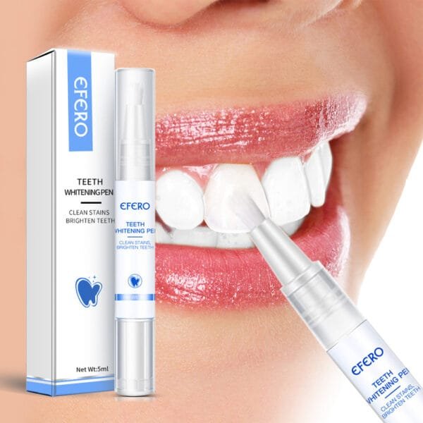 Teeth Whitening Pen - Removes Plaque & Stains, Cleans Teeth, Improves Oral Hygiene.