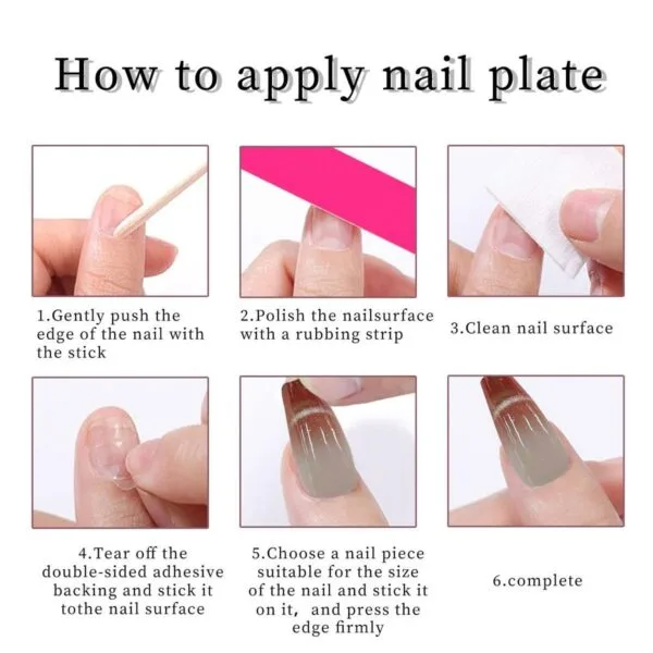 The Heart-shaped Nail Plates Are Light Dark Red - Image 6