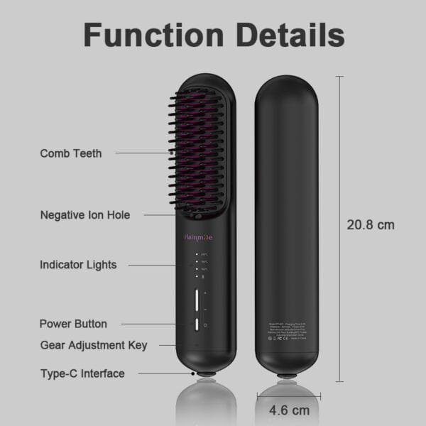 Powerful Ionic Hair Straightener Comb 160 180 200 - Image 4