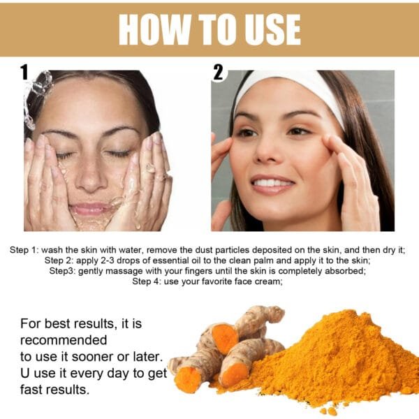 EELHOE Turmeric Dark Spot Correction Face Care Spot Moisturizing - Image 2