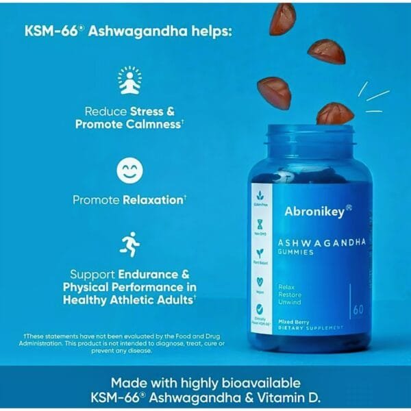 Ashwagandha 2000mg & Vitamin D2 Gummies . - Image 4