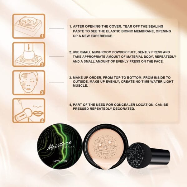 The Powerful Jayswing Mushroom Head Concealer: Natural, Moisturizing & Long-Lasting. - Image 3