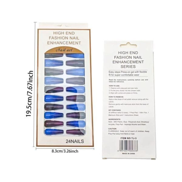 Gradient T-type Armor Nail Set (24 Pieces) - Image 9