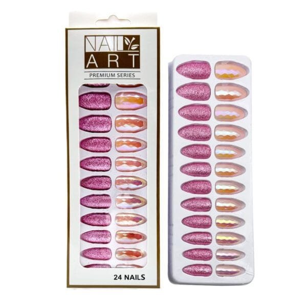 L-3 Sequins Gold Powder Nail 24 Pieces - Image 5