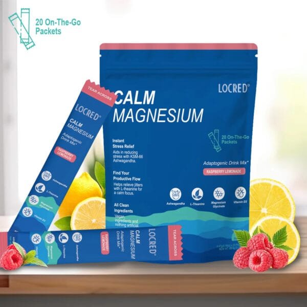 Calm Magnesium Adaptogenic Drink Mix for Stress Relief & Hydration
